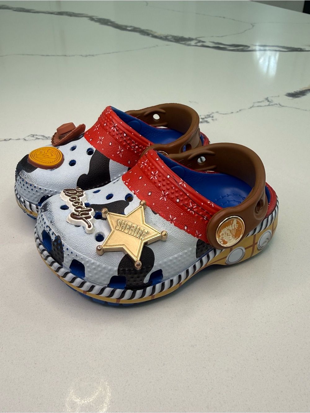 Crocs Toy Story Woody Clogs Kids C4 Cowboy Sheriff Disney Pixar